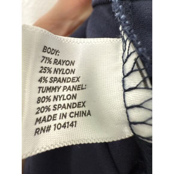 Lady Hagan Women’s Easy Shaper Pull On Ankle Pants Size 14 Dark Navy Missys New - Picture 6 of 6